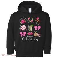 Coquette Mint Julep Big Hat Derby Horse Racing Women Toddler Hoodie thumb 0