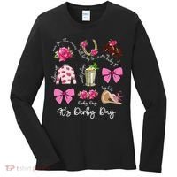 Coquette Mint Julep Big Hat Derby Horse Racing Women Women's Long Sleeve Shirt thumb 0