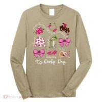 Coquette Mint Julep Big Hat Derby Horse Racing Women Long Sleeve Shirt thumb 0