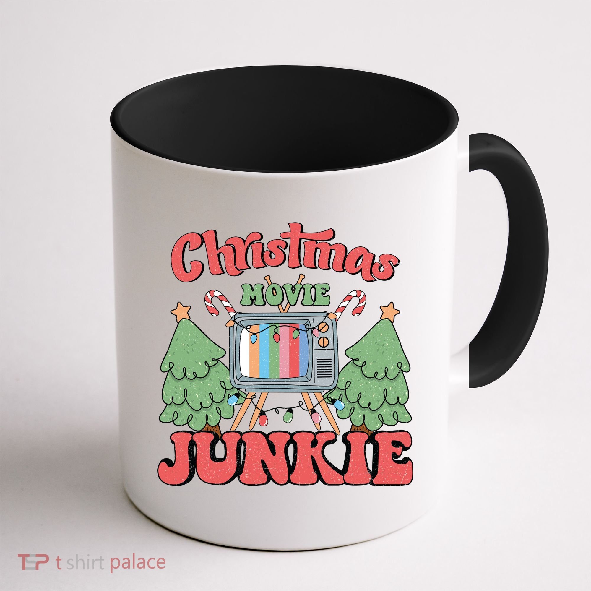 Christmas Movie Junkie Coffee Mug