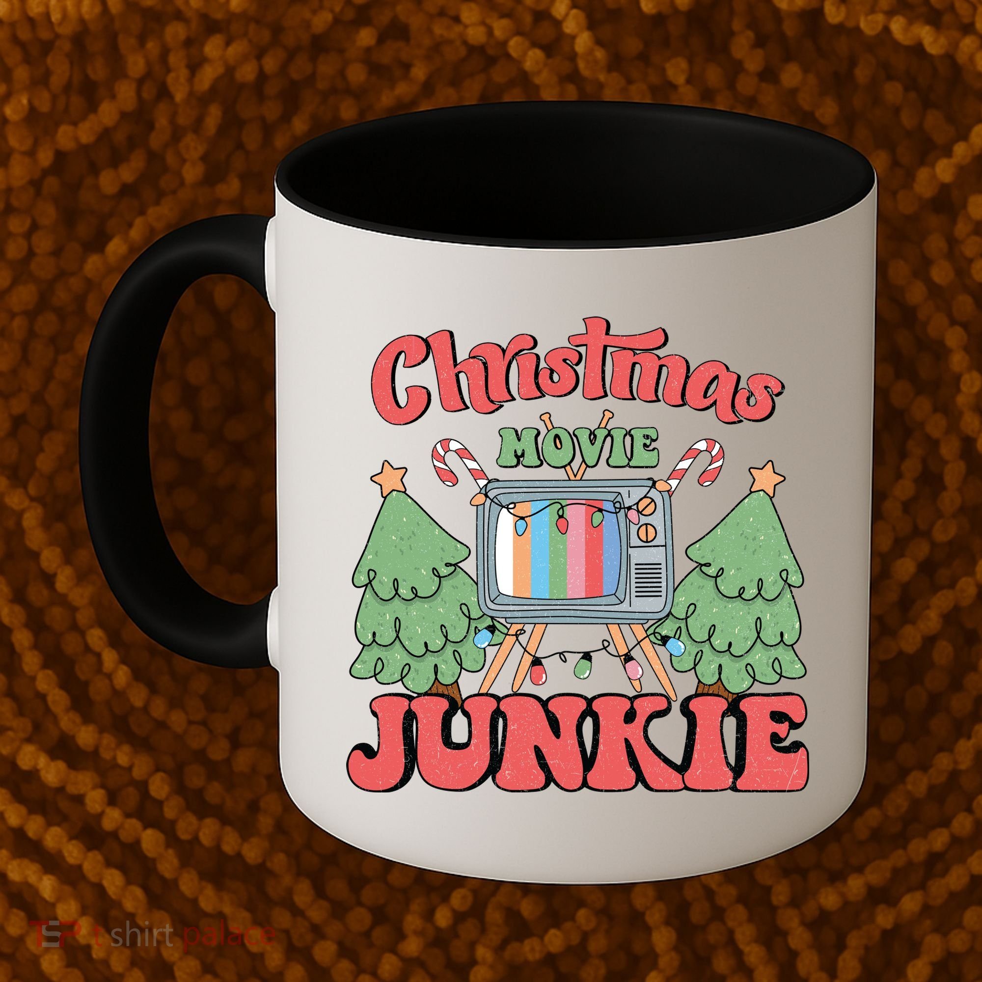 Christmas Movie Junkie Coffee Mug