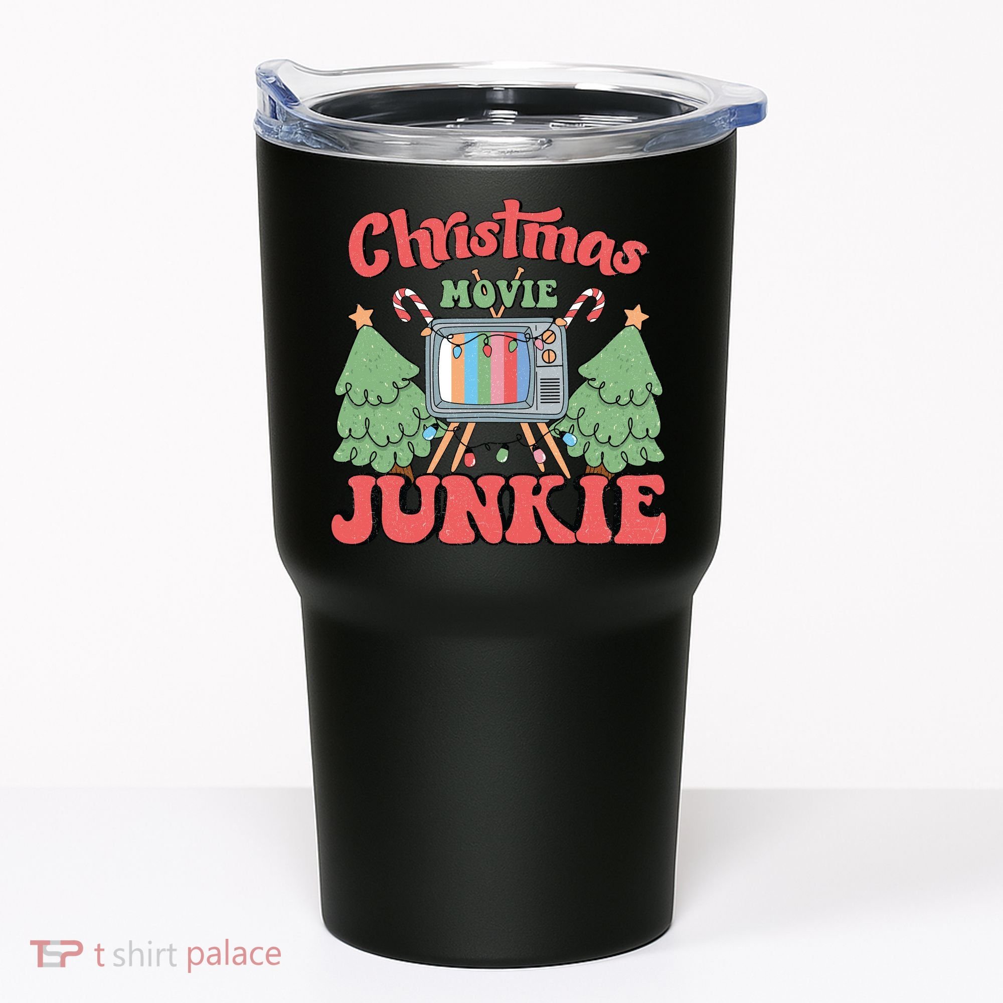 Christmas Movie Junkie Tumbler