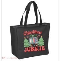 Christmas Movie Junkie Tote Bag thumb 2