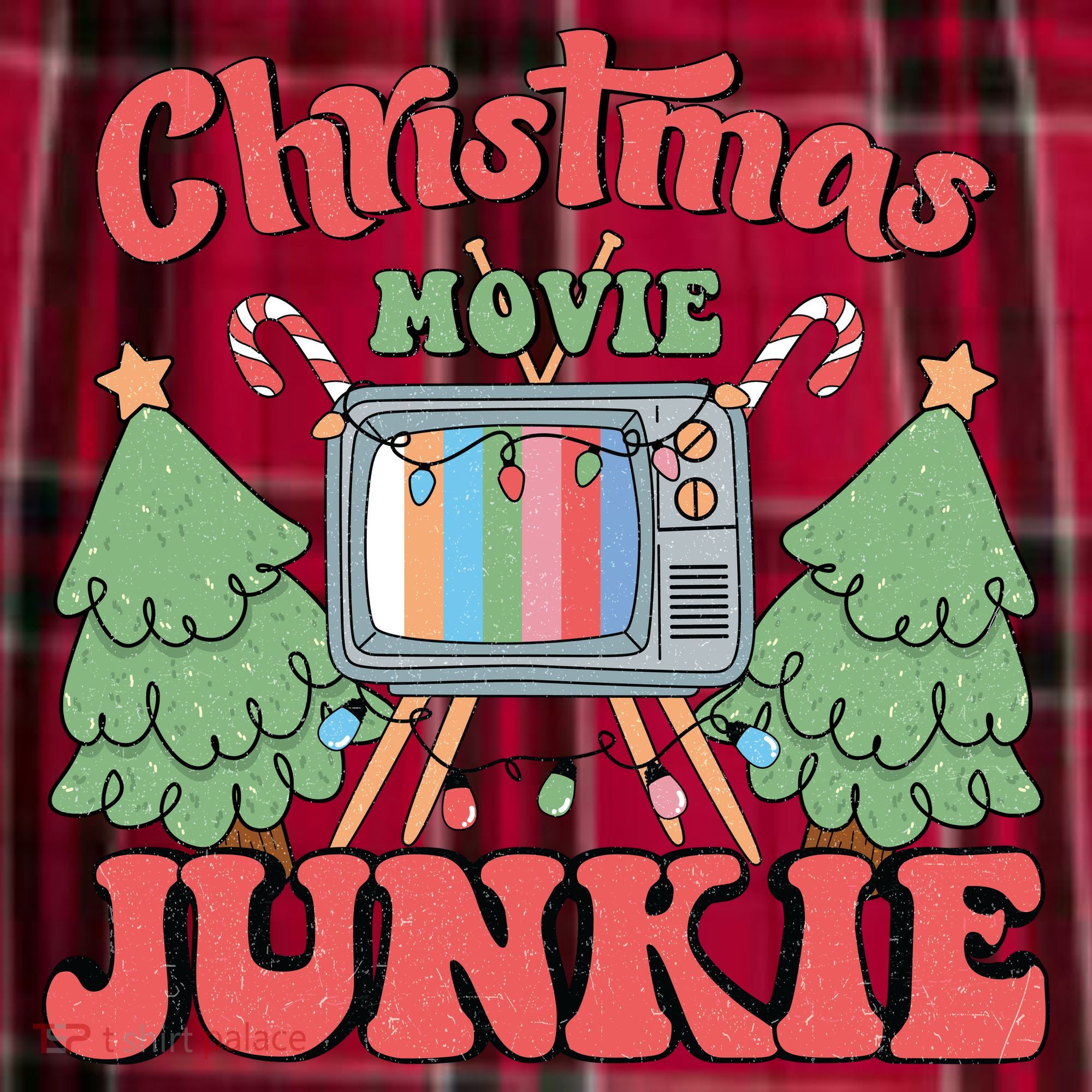 Christmas Movie Junkie Women's Flannel Plaid Pajama Pants