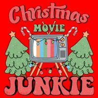 Christmas Movie Junkie Santa Hat thumb 1