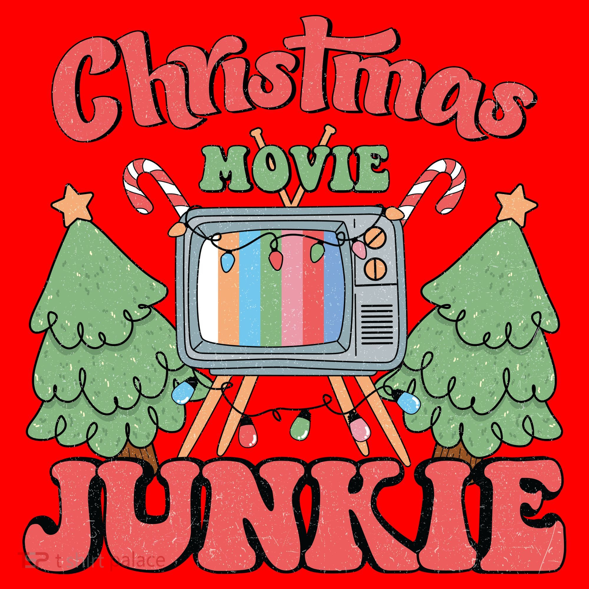Christmas Movie Junkie Santa Hat