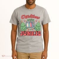 Christmas Movie Junkie Tall T-Shirt thumb 2