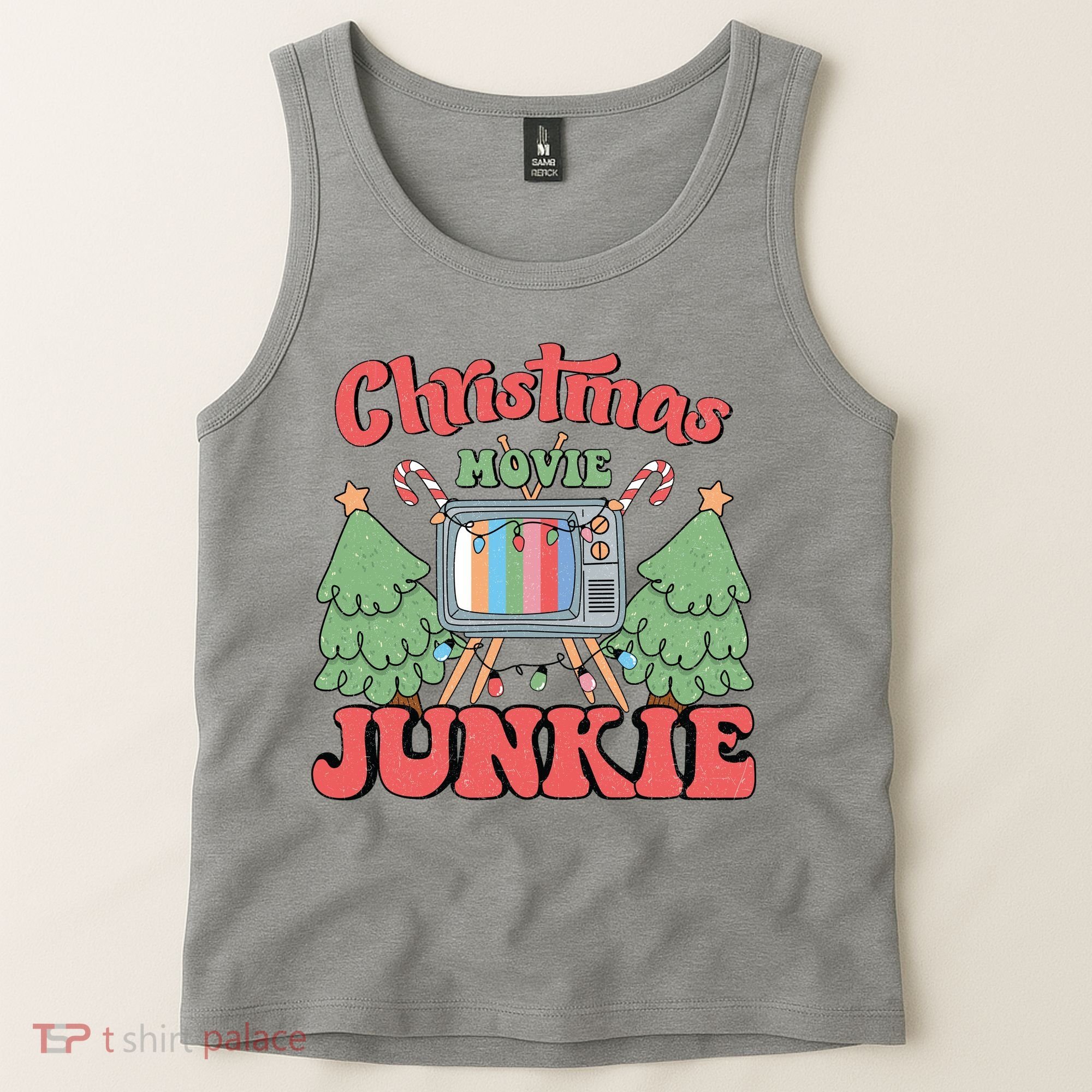 Christmas Movie Junkie Tank Top