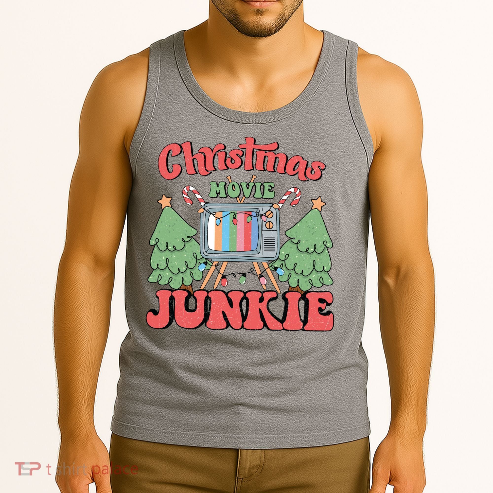 Christmas Movie Junkie Tank Top