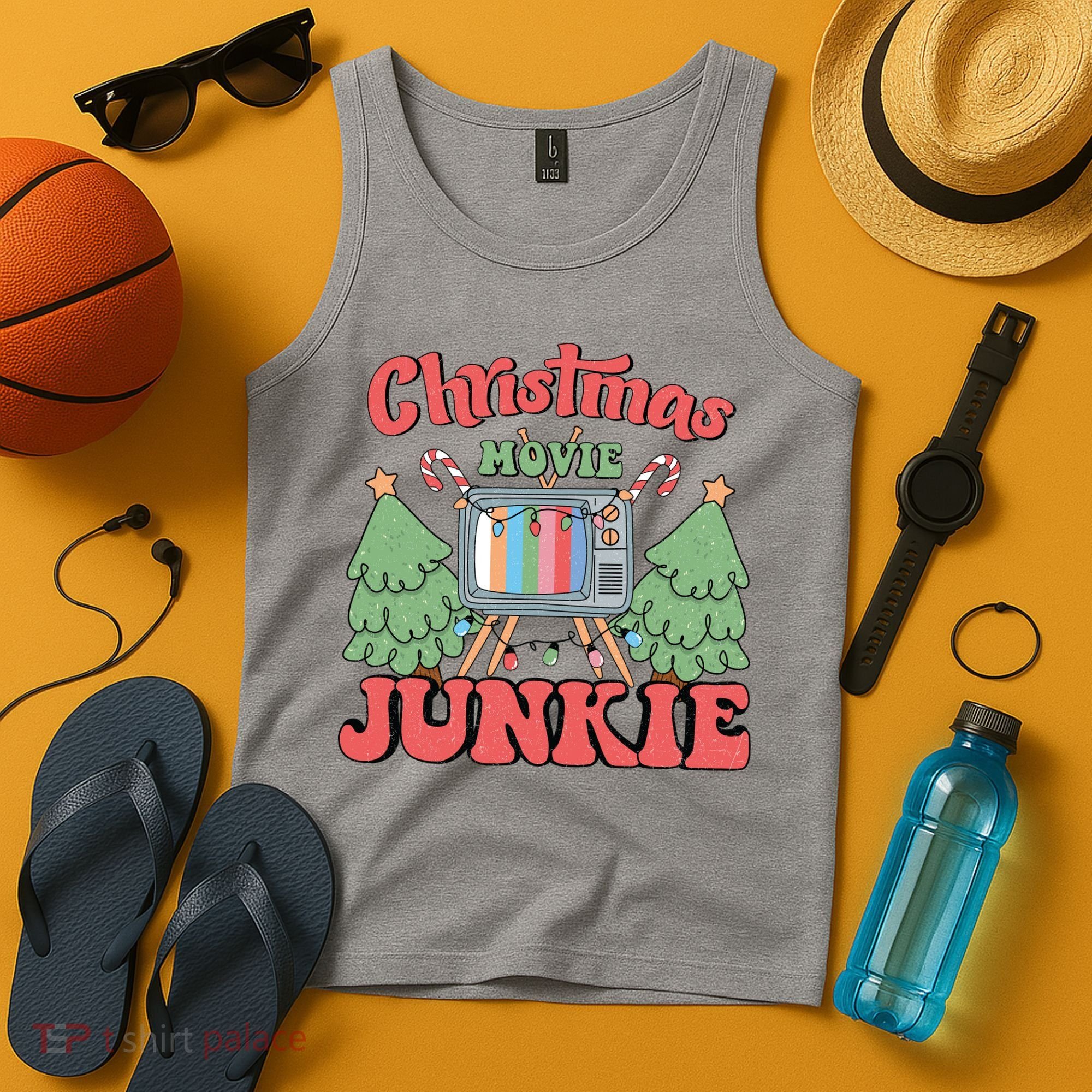Christmas Movie Junkie Tank Top