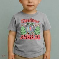 Christmas Movie Junkie Toddler T-Shirt thumb 2