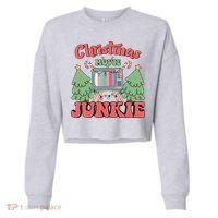 Christmas Movie Junkie Cropped Pullover Crew thumb 0
