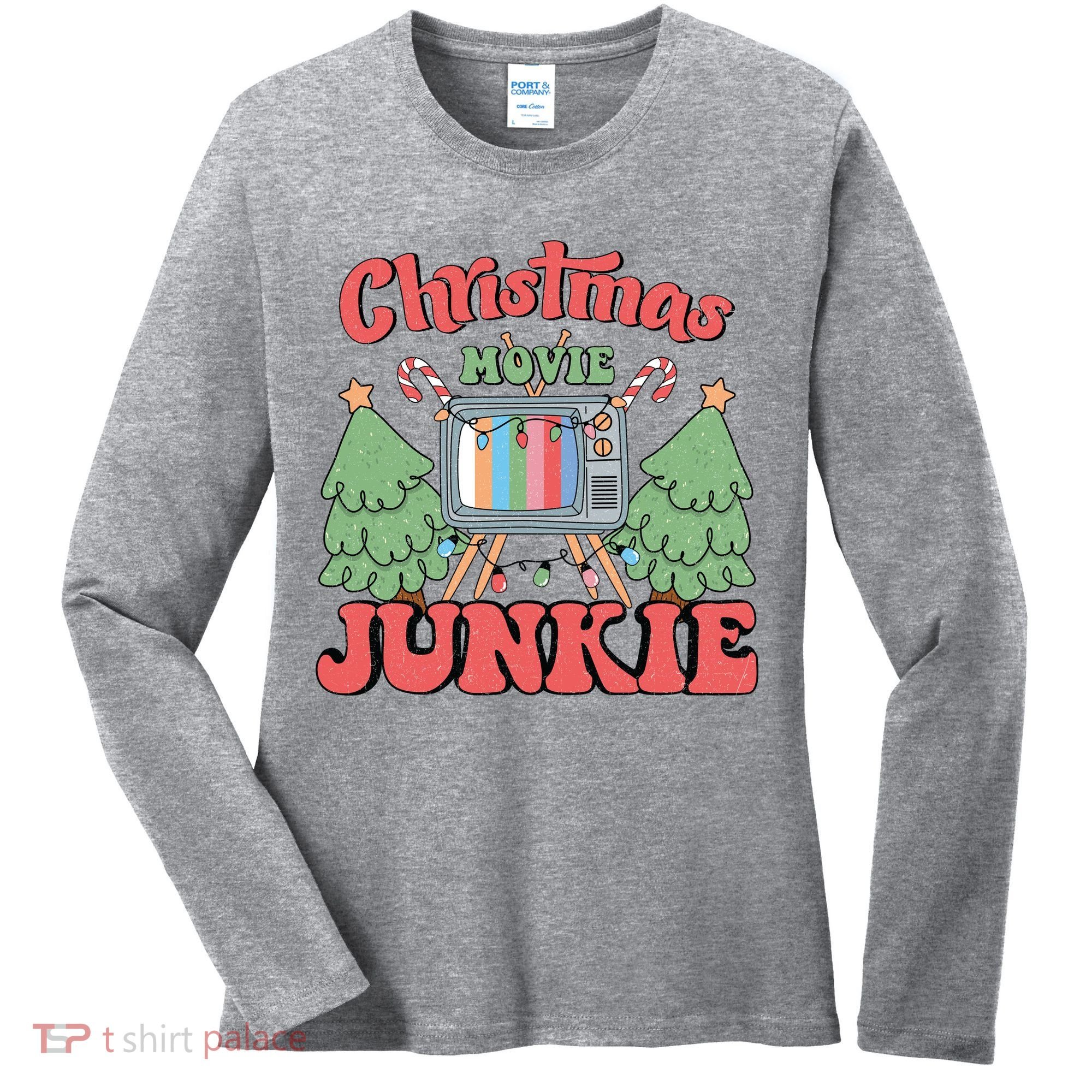 Christmas Movie Junkie Women's Long Sleeve Shirt