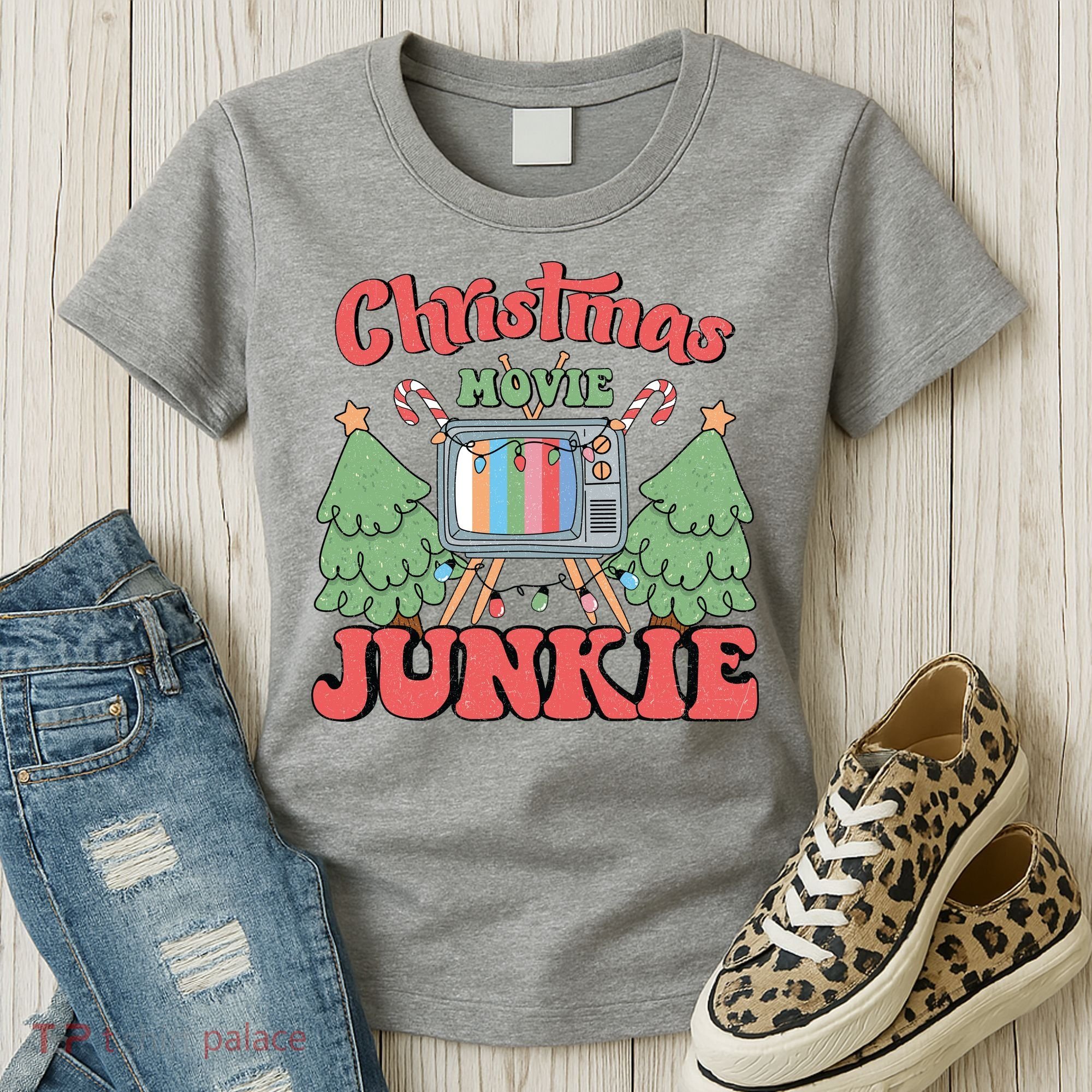Christmas Movie Junkie Women's T-Shirt