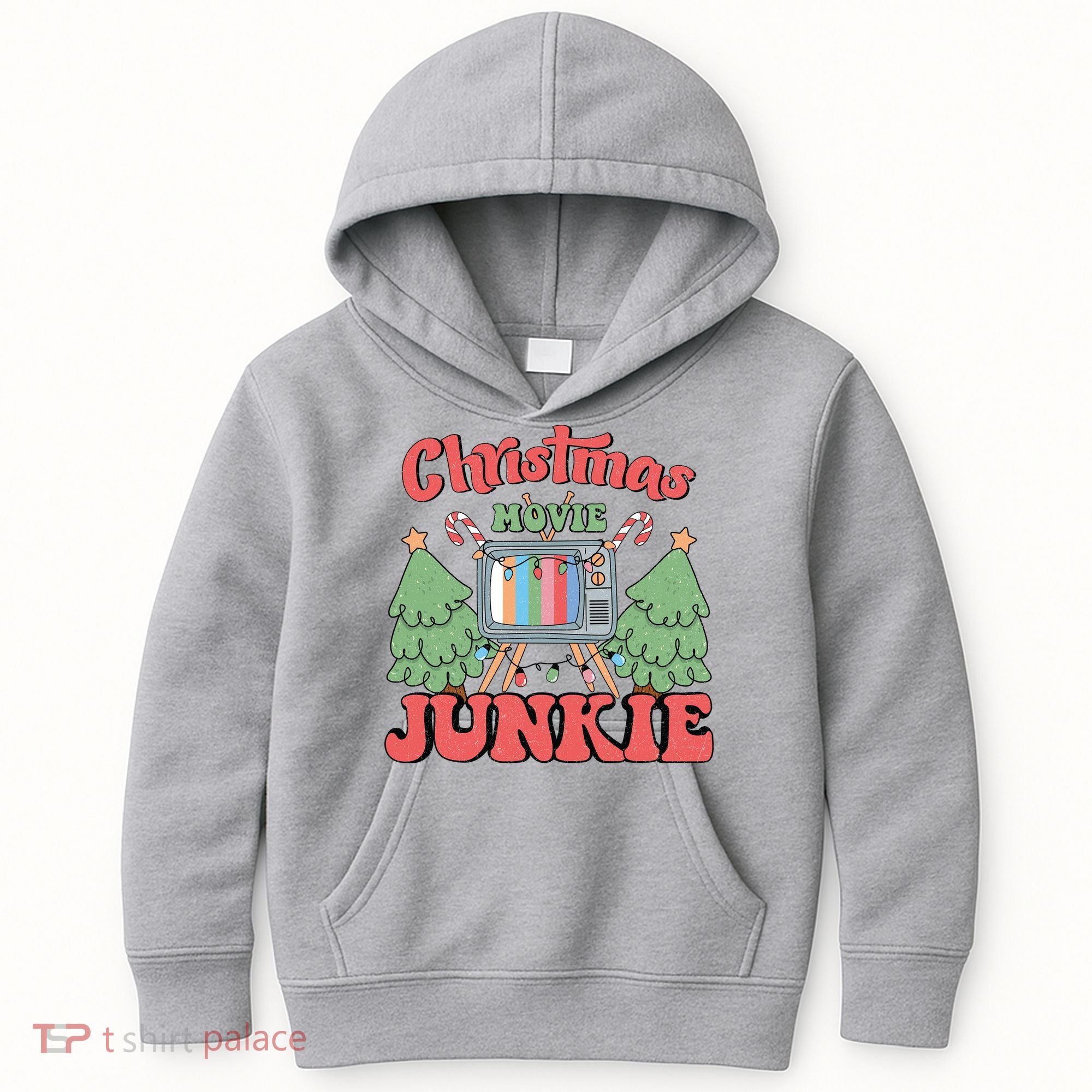 Christmas Movie Junkie Kids Hoodie