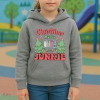 Christmas Movie Junkie Kids Hoodie thumb 3