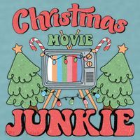 Christmas Movie Junkie Sueded Cloud Jersey T-Shirt thumb 2