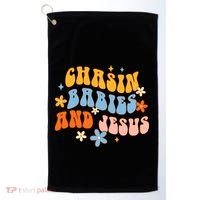 Christian Mom Jesus God Religious Chasin And Jesus Gift Golf Towel thumb 0