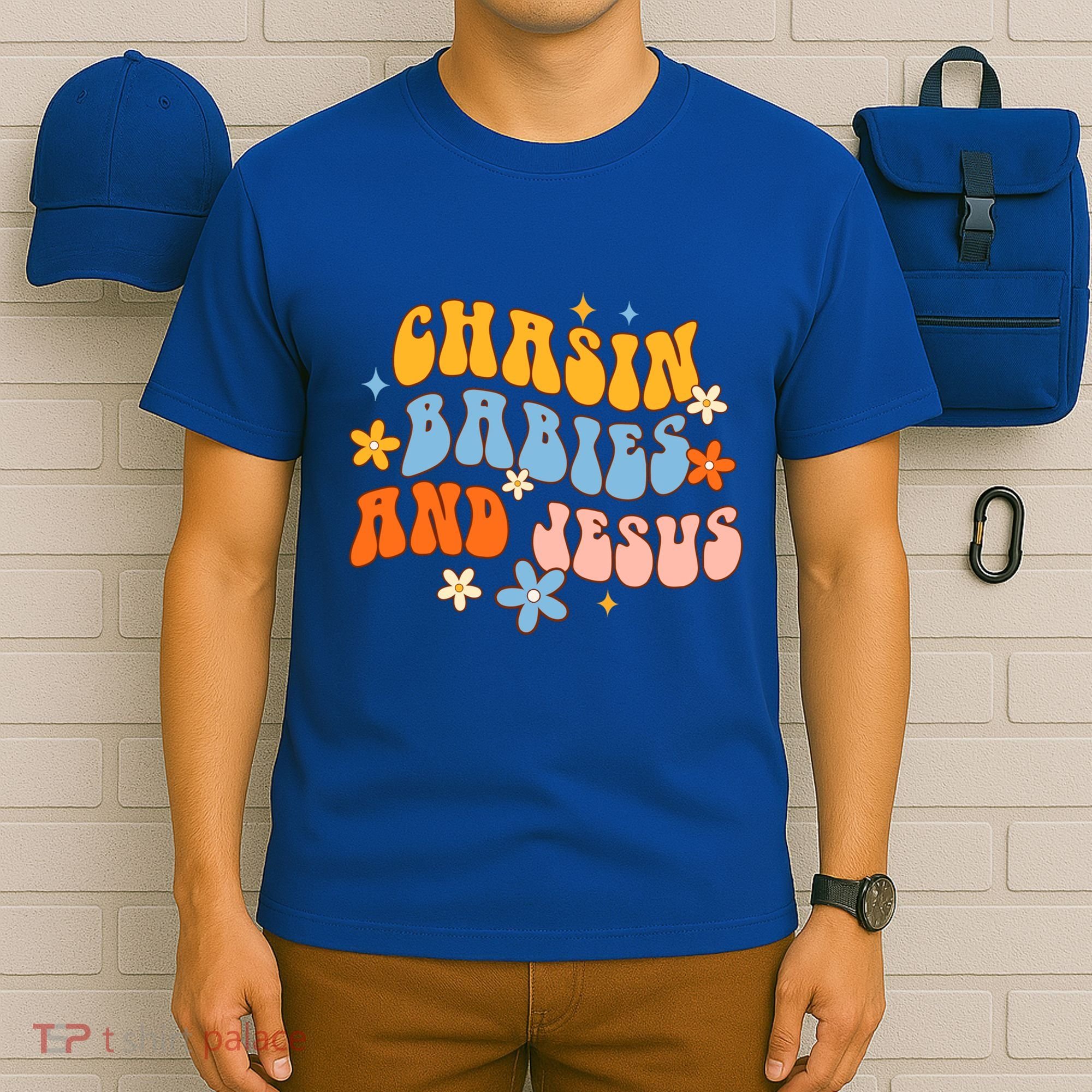 Christian Mom Jesus God Religious Chasin And Jesus Gift T-Shirt