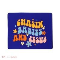 Christian Mom Jesus God Religious Chasin And Jesus Gift Mousepad thumb 0