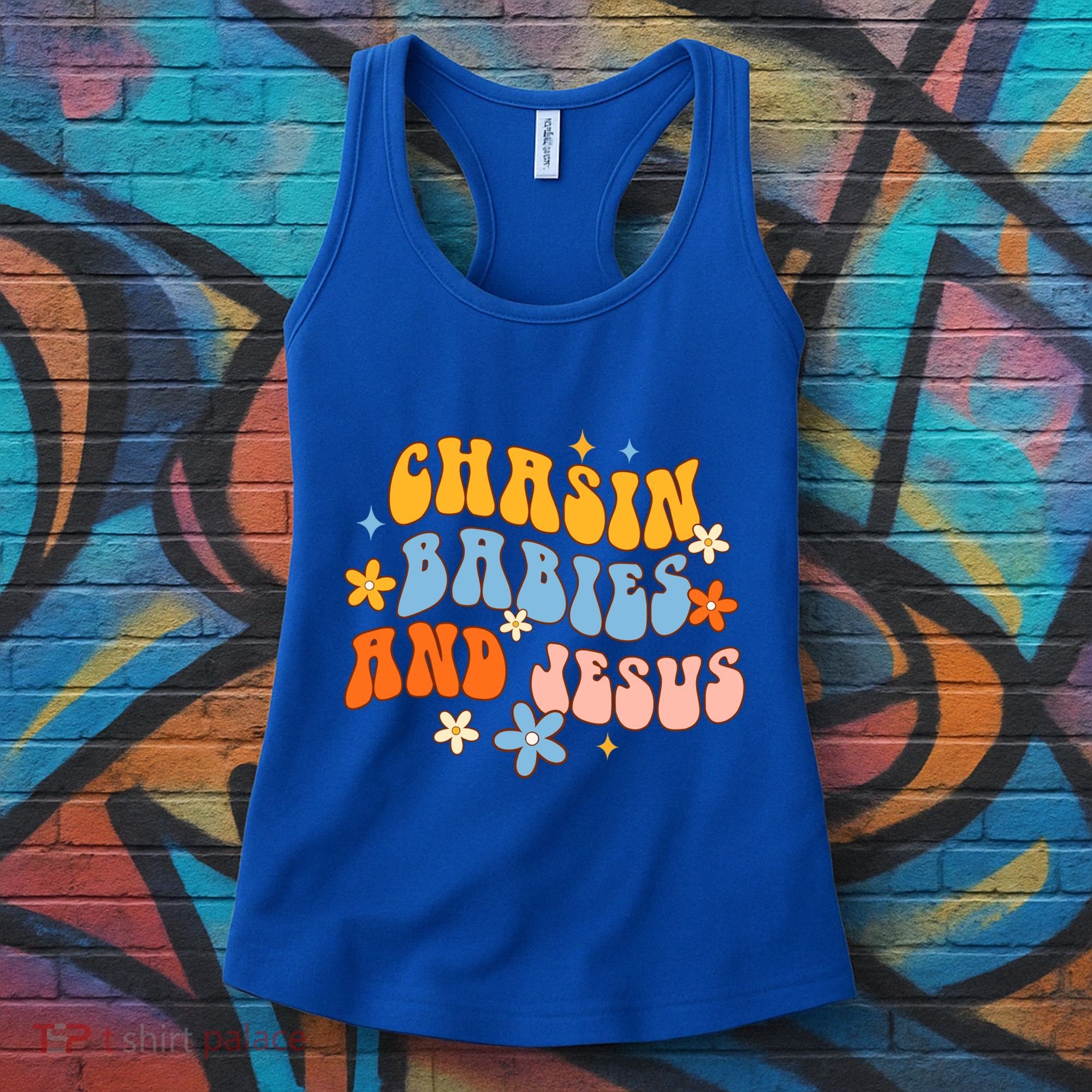 Christian Mom Jesus God Religious Chasin And Jesus Gift Women's Tank Top