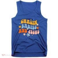 Christian Mom Jesus God Religious Chasin And Jesus Gift Tank Top thumb 0