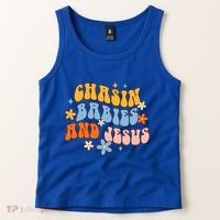 Christian Mom Jesus God Religious Chasin And Jesus Gift Tank Top thumb 2