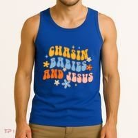 Christian Mom Jesus God Religious Chasin And Jesus Gift Tank Top thumb 3