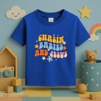 Christian Mom Jesus God Religious Chasin And Jesus Gift Toddler T-Shirt thumb 3