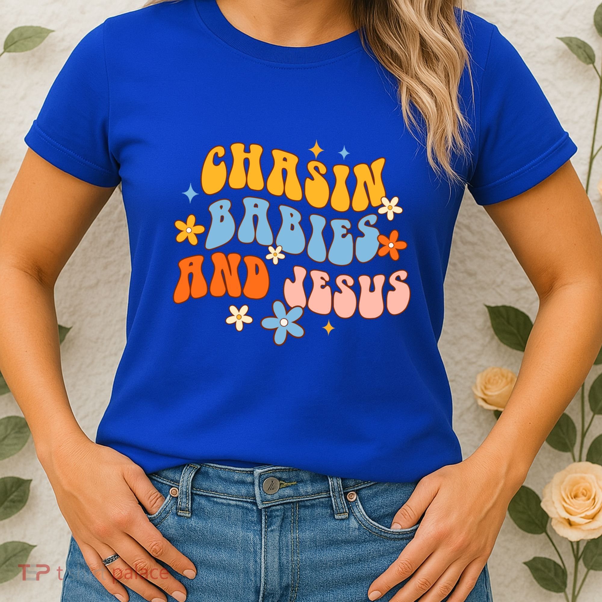 Christian Mom Jesus God Religious Chasin And Jesus Gift Women's T-Shirt