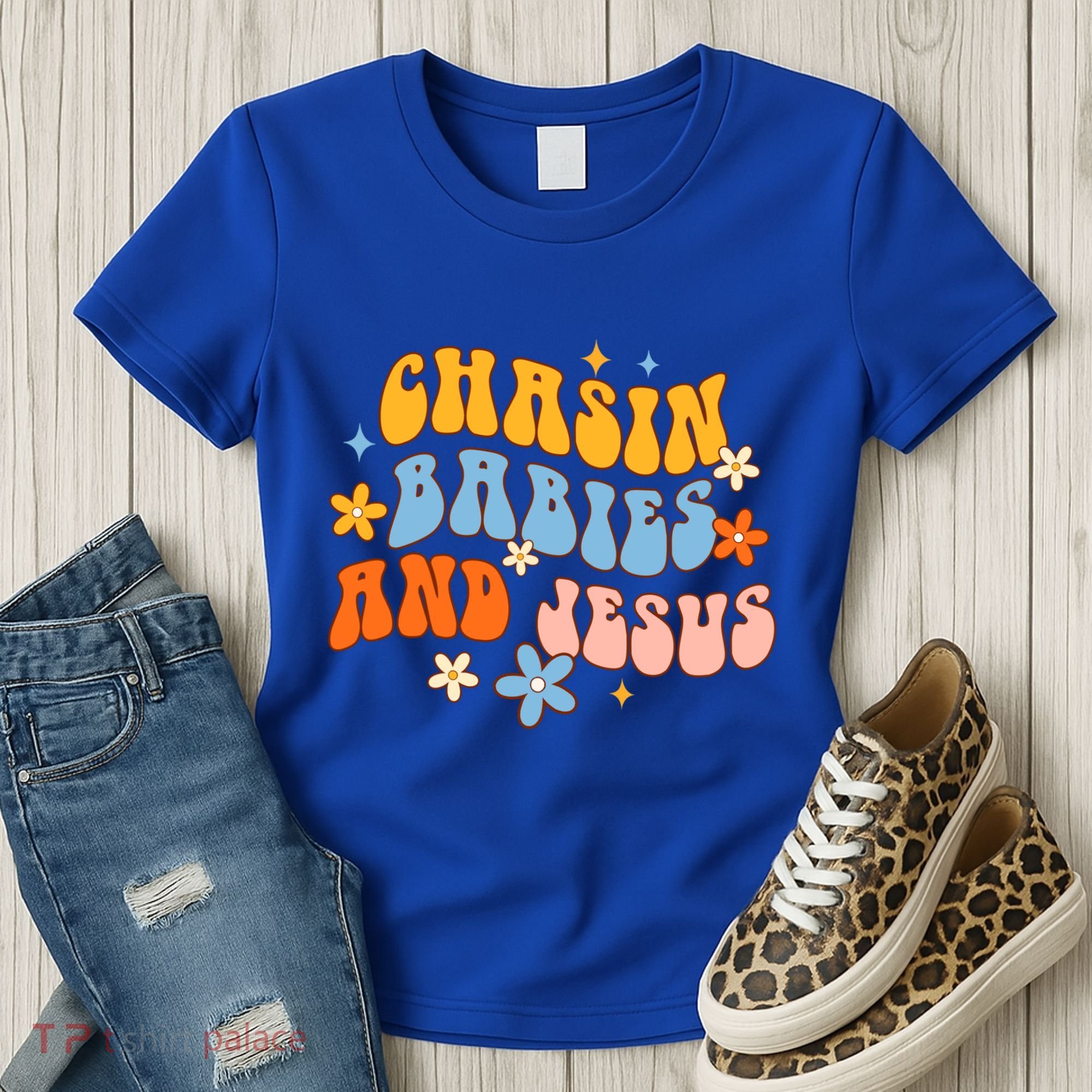 Christian Mom Jesus God Religious Chasin And Jesus Gift Women's T-Shirt