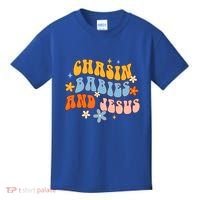 Christian Mom Jesus God Religious Chasin And Jesus Gift Kids T-Shirt thumb 0