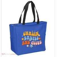 Christian Mom Jesus God Religious Chasin And Jesus Gift Tote Bag thumb 2