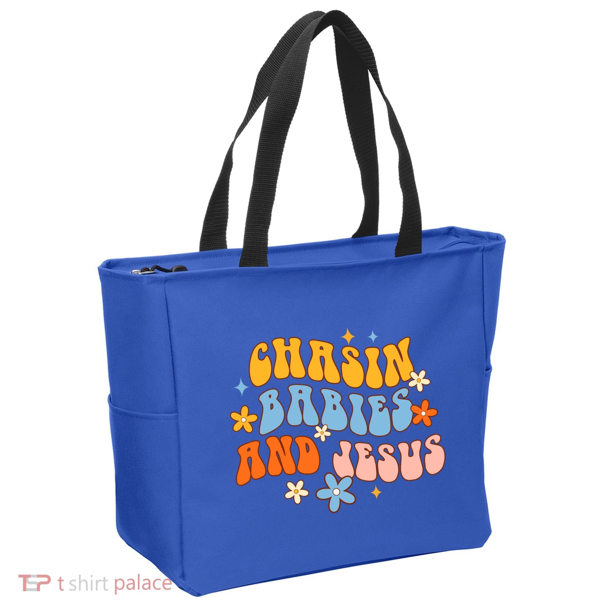 Christian Mom Jesus God Religious Chasin And Jesus Gift Tote Bag