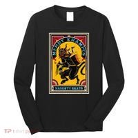 Christmas Merry Krampus Naughty Brats Circus Poster Style  Long Sleeve Shirt thumb 0