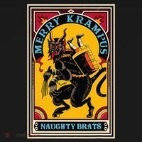 Christmas Merry Krampus Naughty Brats Circus Poster Style  T-Shirt thumb 7