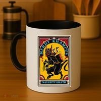 Christmas Merry Krampus Naughty Brats Circus Poster Style  Coffee Mug thumb 4