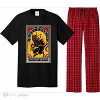 Christmas Merry Krampus Naughty Brats Circus Poster Style  Pajama Set thumb 0