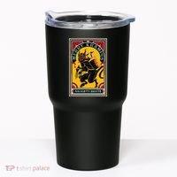 Christmas Merry Krampus Naughty Brats Circus Poster Style  Tumbler thumb 0