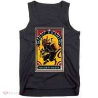 Christmas Merry Krampus Naughty Brats Circus Poster Style  Tank Top thumb 0