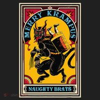 Christmas Merry Krampus Naughty Brats Circus Poster Style  Golf Towel thumb 3
