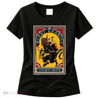 Christmas Merry Krampus Naughty Brats Circus Poster Style  Women's T-Shirt thumb 0