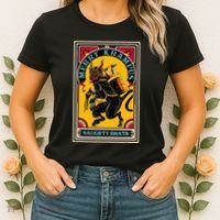 Christmas Merry Krampus Naughty Brats Circus Poster Style  Women's T-Shirt thumb 2