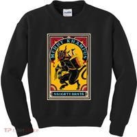 Christmas Merry Krampus Naughty Brats Circus Poster Style  Kids Sweatshirt thumb 0