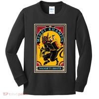 Christmas Merry Krampus Naughty Brats Circus Poster Style  Kids Long Sleeve Shirt thumb 0