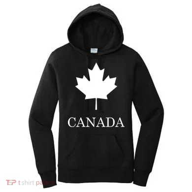 Canada Maple Leaf Canadian Flag Women's Hoodie