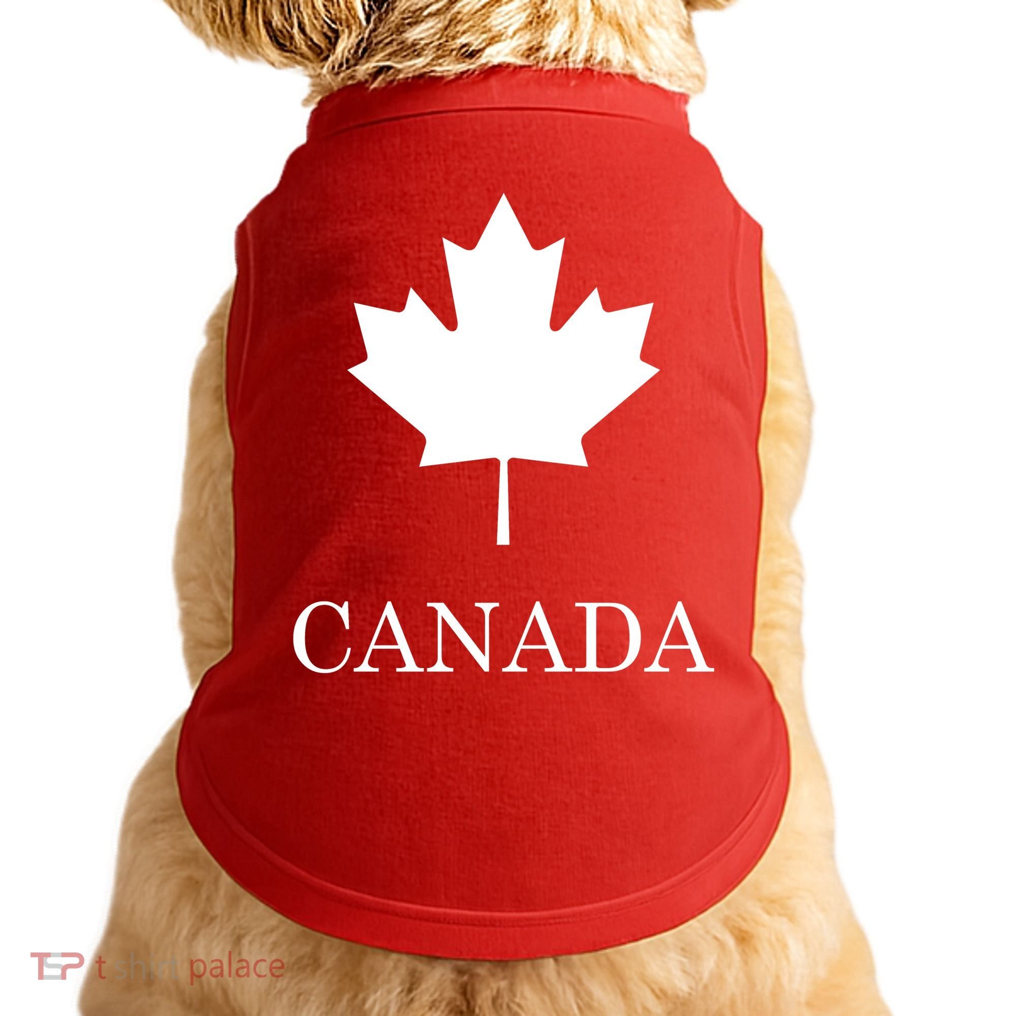 Canada Maple Leaf Canadian Flag Doggie Tank