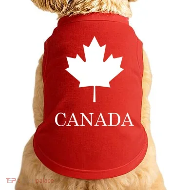 Canada Maple Leaf Canadian Flag Doggie Tank