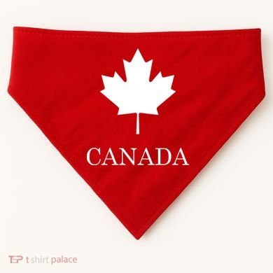 Canada Maple Leaf Canadian Flag USA-Made Doggie Bandana