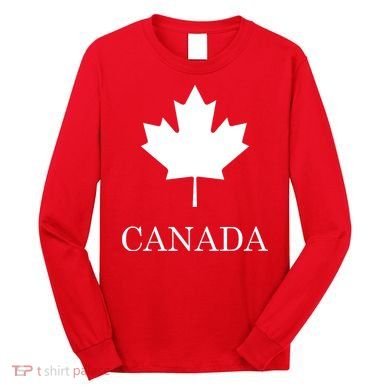 Canada Maple Leaf Canadian Flag Long Sleeve Shirt